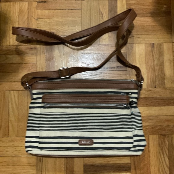 Relic Crossbody Canvas/Leather Purse - Picture 1 of 6
